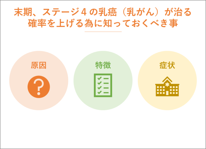 末期、ステージ４の乳癌（乳がん）が治る確率を上げる為に知っておくべき事。